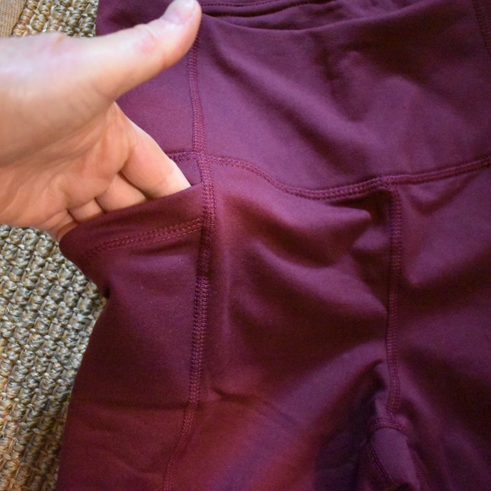 NWT Mondetta Core Leggings Reflective Detail XS/TP Tawny Port - Picture 11 of 13